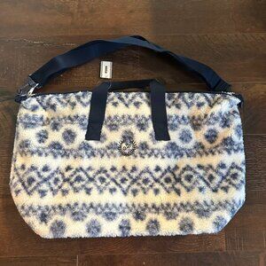 Victoria's Secret Pink Blue/White Weekender Bag